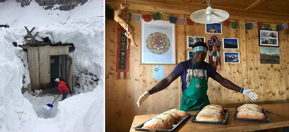 Dal Gambia alle vette delle Dolomiti: ecco la storia di Saikou, aiuto cuoco al rifugio Carducci